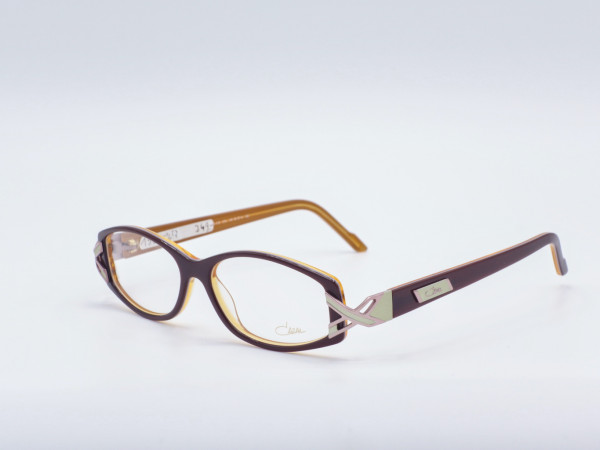 Cazal Damen Brille 312 rechteckig Kunststoff rotbraun modern GrauGlasses