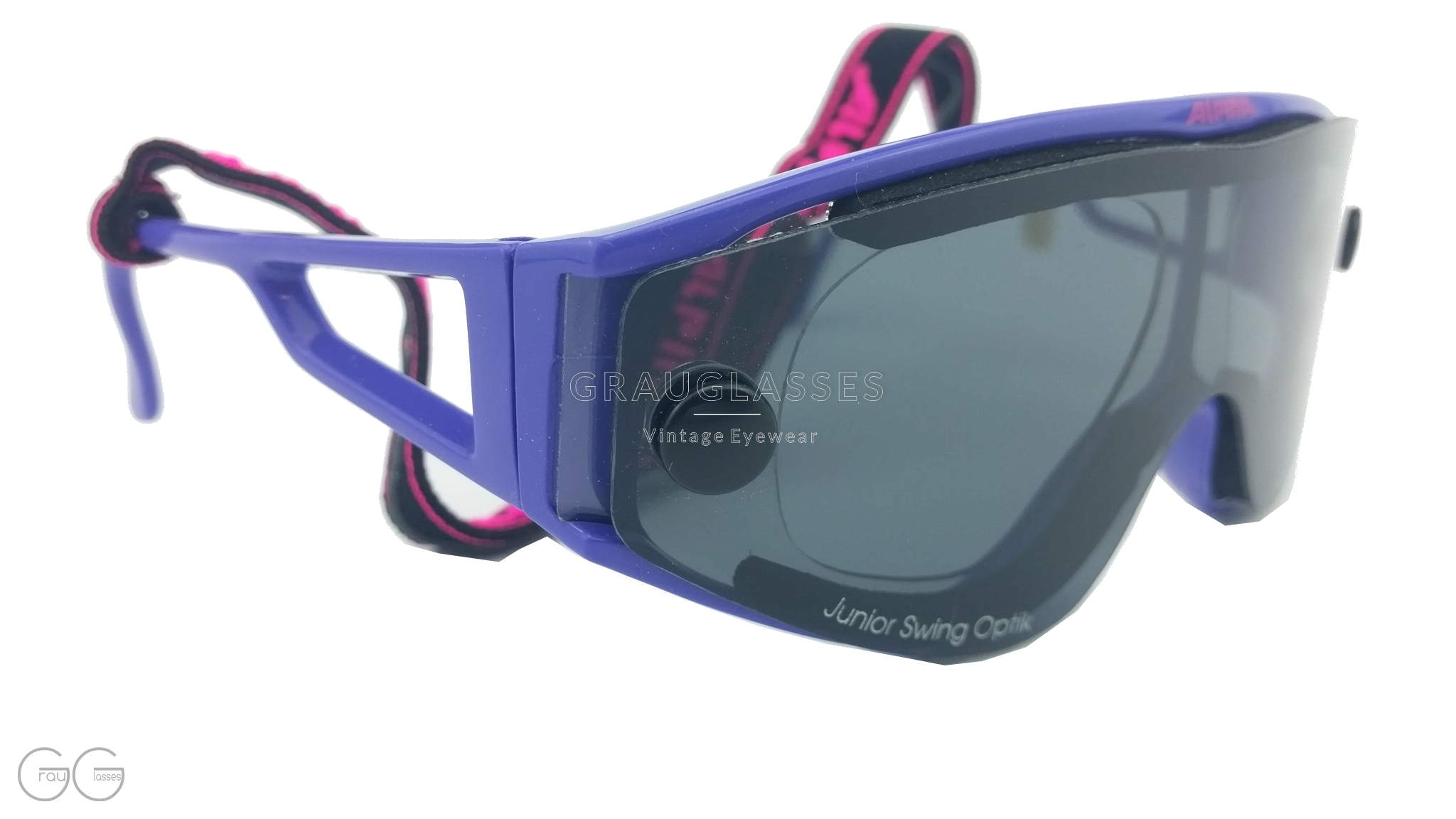 Alpina Swing S Sunglasses Purple Germany Sking, biking Glasses Rare H10467